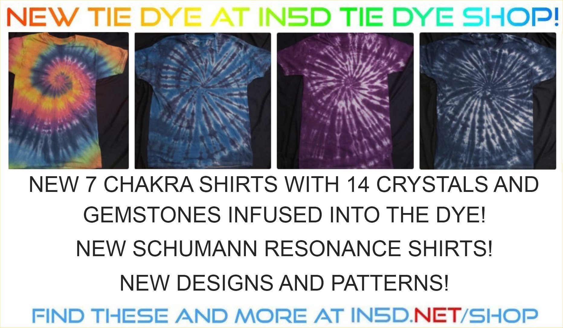 22 MORE NEW Quantum Gemstone Tie Dye Shirts!