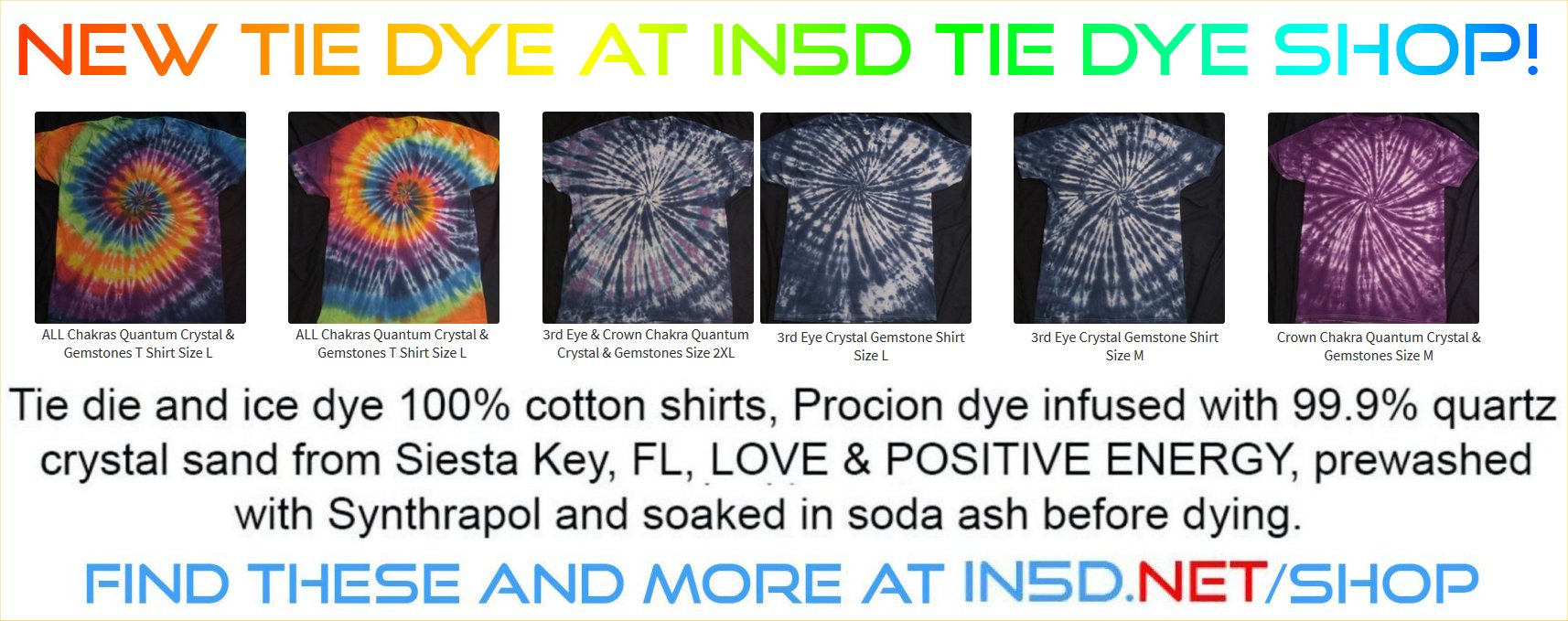 23 NEW Quantum Tie Dye Shirts!