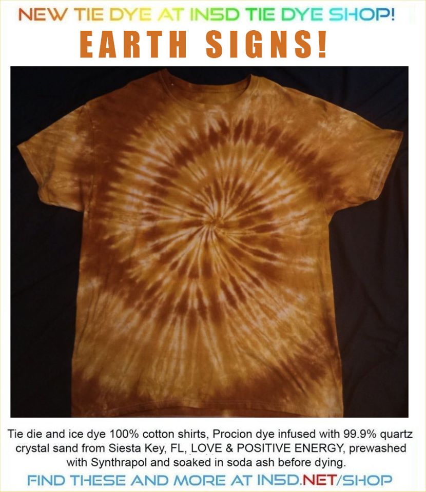 NEW EARTH SIGN Quantum Tie Dye Shirts