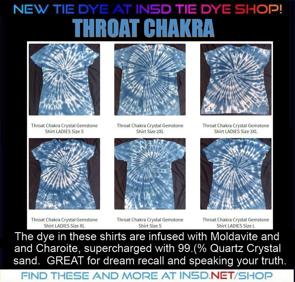 NEW Mens and Ladies THOAT Chakra Crystal & Gemstone Quantum Tie Dye shirts