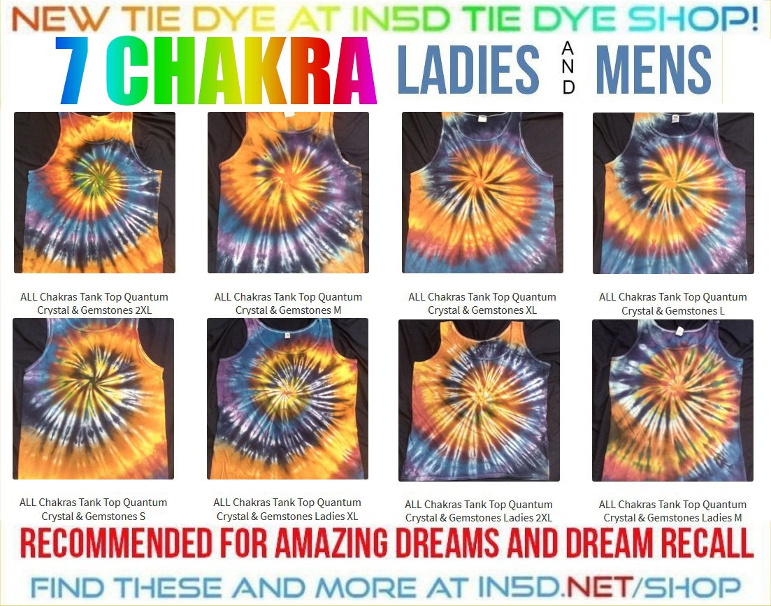 NEW! Mens and Ladies 7 Chakra Crystal & Gemstone Tank Tops